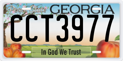GA license plate CCT3977