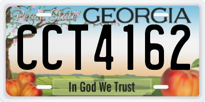 GA license plate CCT4162