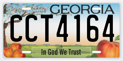 GA license plate CCT4164