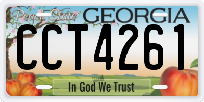 GA license plate CCT4261