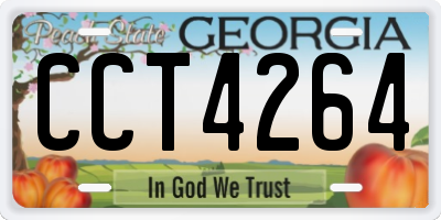 GA license plate CCT4264