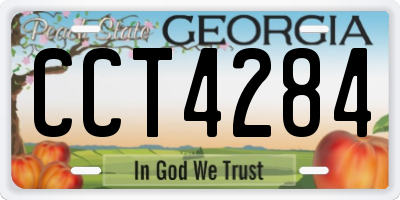 GA license plate CCT4284