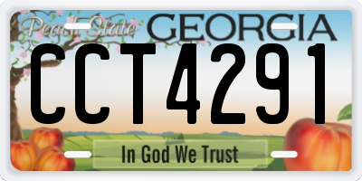 GA license plate CCT4291
