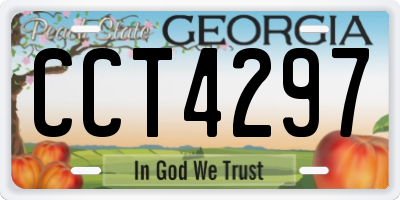 GA license plate CCT4297