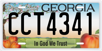 GA license plate CCT4341