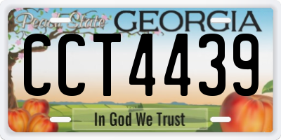 GA license plate CCT4439