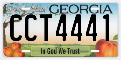 GA license plate CCT4441