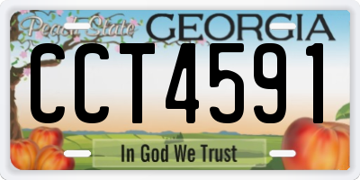 GA license plate CCT4591