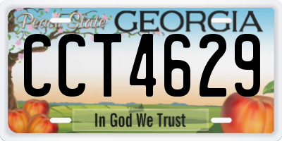 GA license plate CCT4629