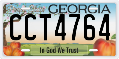 GA license plate CCT4764