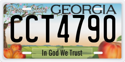 GA license plate CCT4790