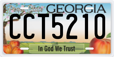GA license plate CCT5210