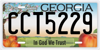 GA license plate CCT5229