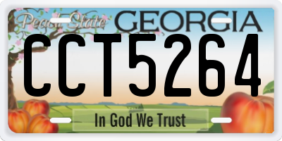 GA license plate CCT5264