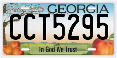 GA license plate CCT5295