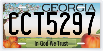 GA license plate CCT5297