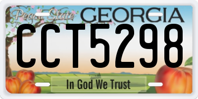 GA license plate CCT5298