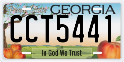 GA license plate CCT5441