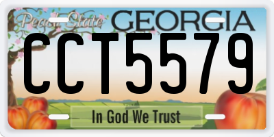 GA license plate CCT5579