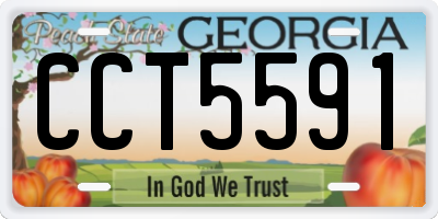 GA license plate CCT5591