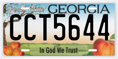 GA license plate CCT5644