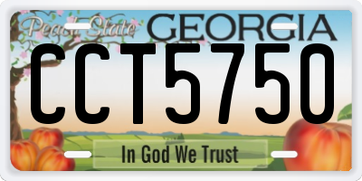 GA license plate CCT5750