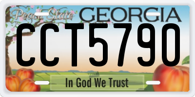 GA license plate CCT5790