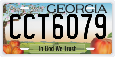 GA license plate CCT6079