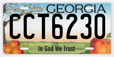 GA license plate CCT6230