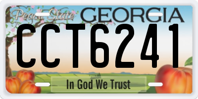 GA license plate CCT6241