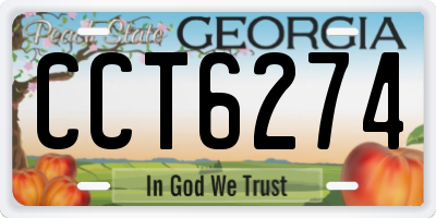 GA license plate CCT6274