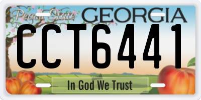 GA license plate CCT6441