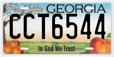 GA license plate CCT6544