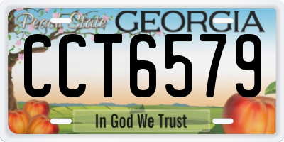 GA license plate CCT6579