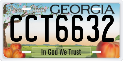 GA license plate CCT6632