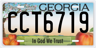 GA license plate CCT6719