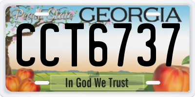 GA license plate CCT6737