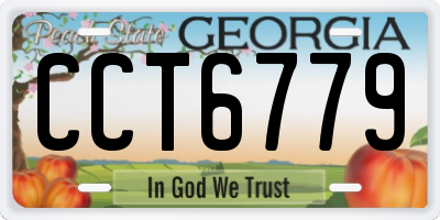 GA license plate CCT6779