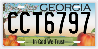 GA license plate CCT6797