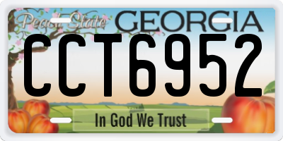 GA license plate CCT6952