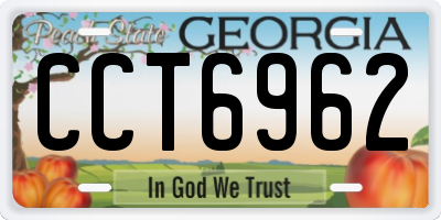 GA license plate CCT6962