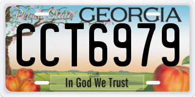 GA license plate CCT6979