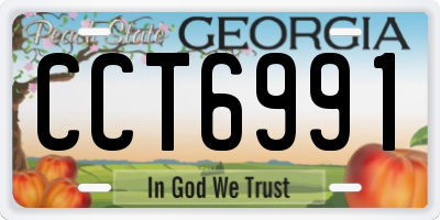 GA license plate CCT6991