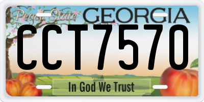 GA license plate CCT7570