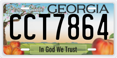 GA license plate CCT7864