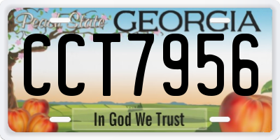 GA license plate CCT7956