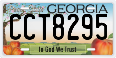 GA license plate CCT8295
