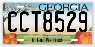 GA license plate CCT8529