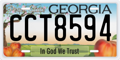 GA license plate CCT8594