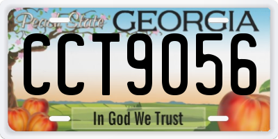 GA license plate CCT9056